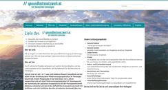 Desktop Screenshot of gesundheitsnetzwerk.at